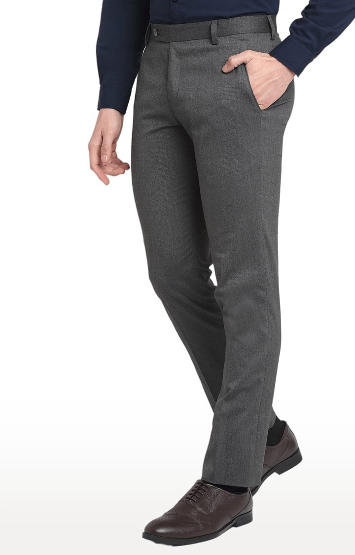 Buy Biagio Santaniello Light Grey Formal Trousers Online - 484797 | The  Collective