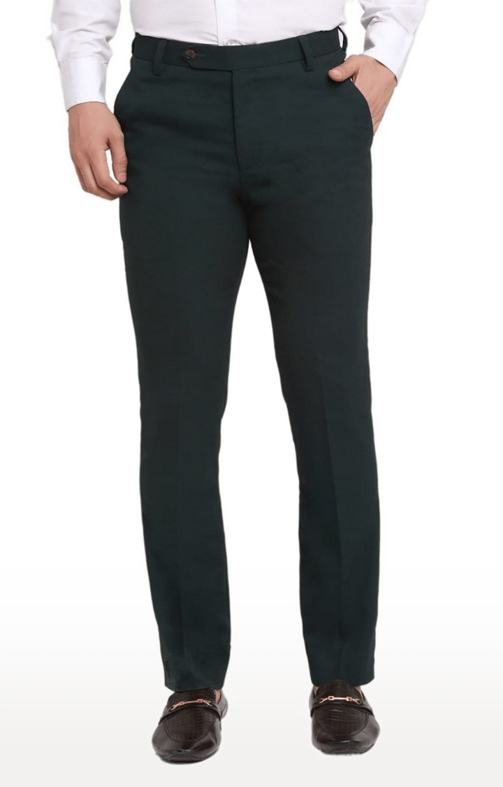 Formal Trousers & Hight Waist Pants in the color green for Men on sale |  FASHIOLA INDIA