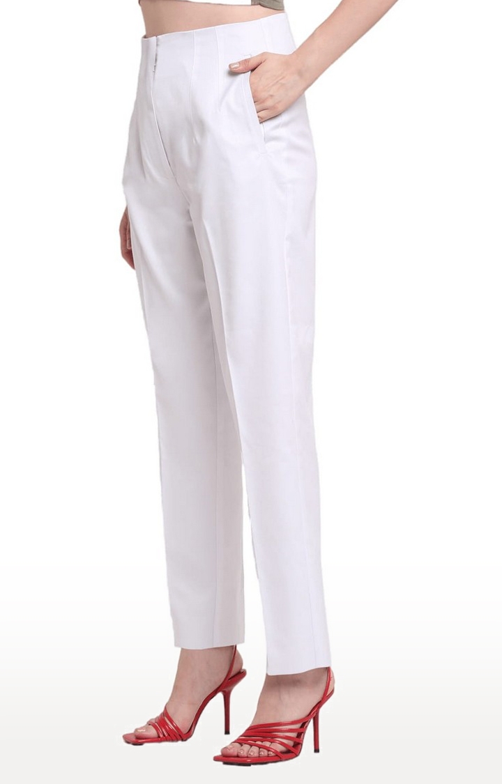 Buy Allen Solly White Regular Fit Trousers for Women Online @ Tata CLiQ-anthinhphatland.vn