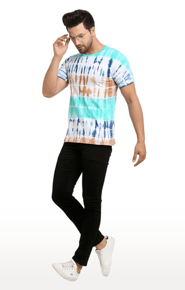 Ennoble | Men Multicoloured Cotton Relaxed Fit  Regular T-shirt 1