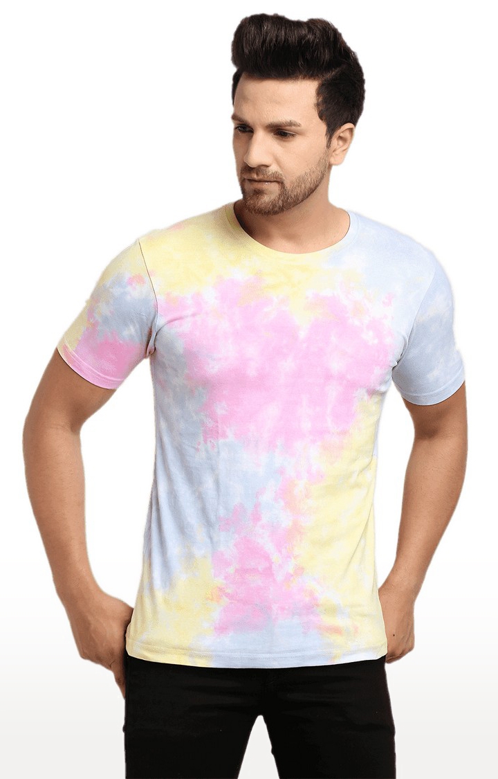 Ennoble | Men Multicoloured Cotton Relaxed Fit  Regular T-shirt 0