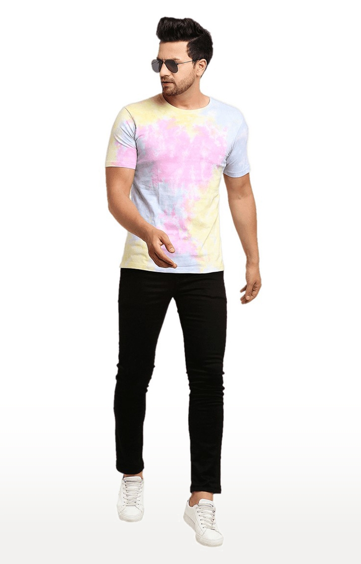 Ennoble | Men Multicoloured Cotton Relaxed Fit  Regular T-shirt 1