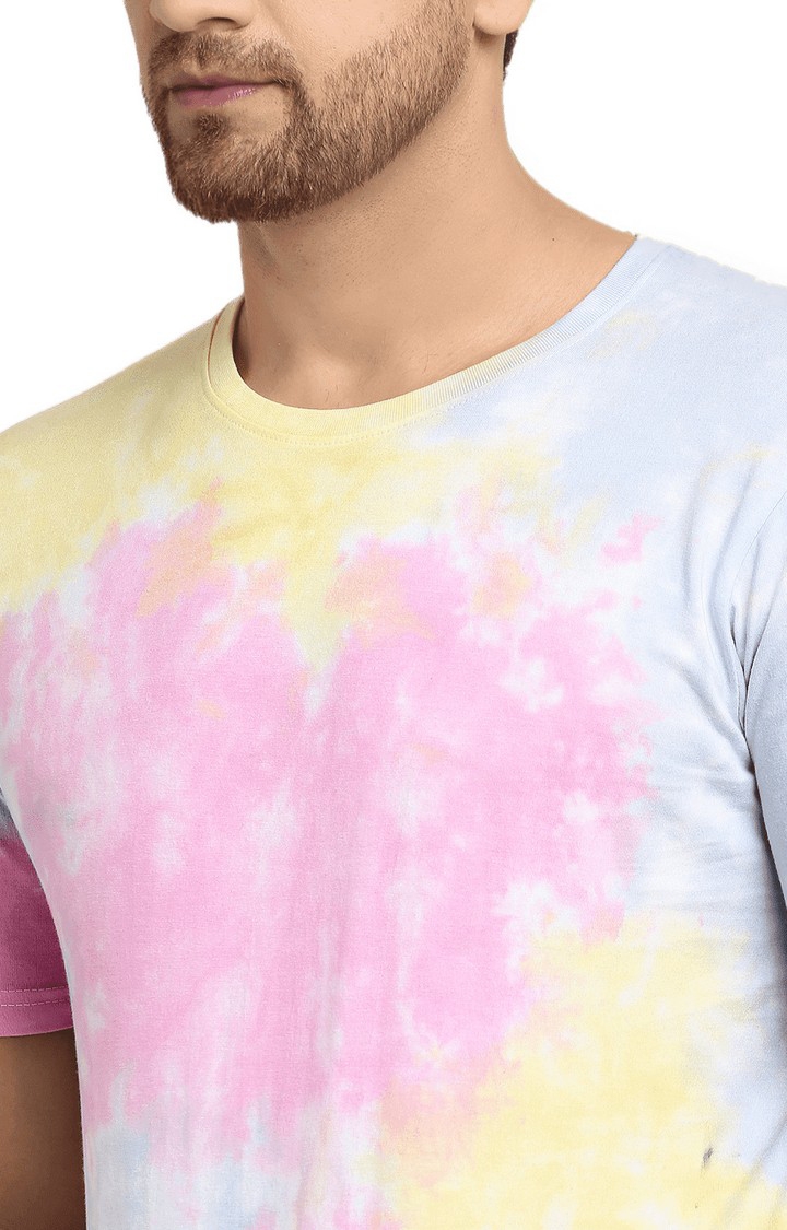 Ennoble | Men Multicoloured Cotton Relaxed Fit  Regular T-shirt 4