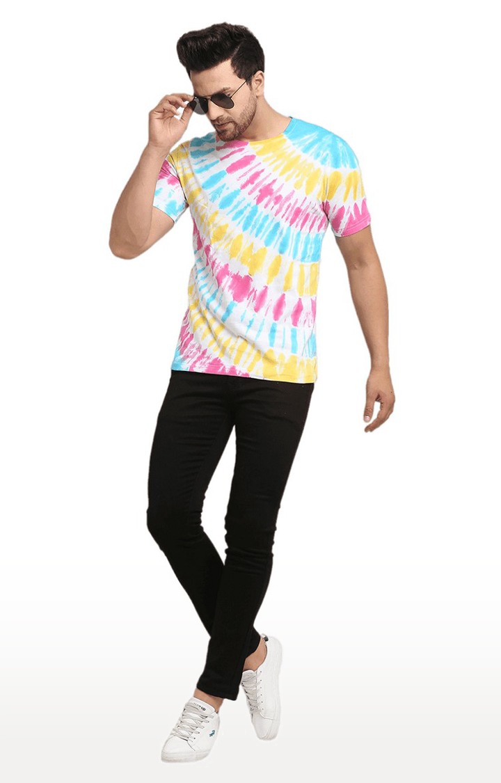 Ennoble | Men Multicoloured Cotton Relaxed Fit  Regular T-shirt 1