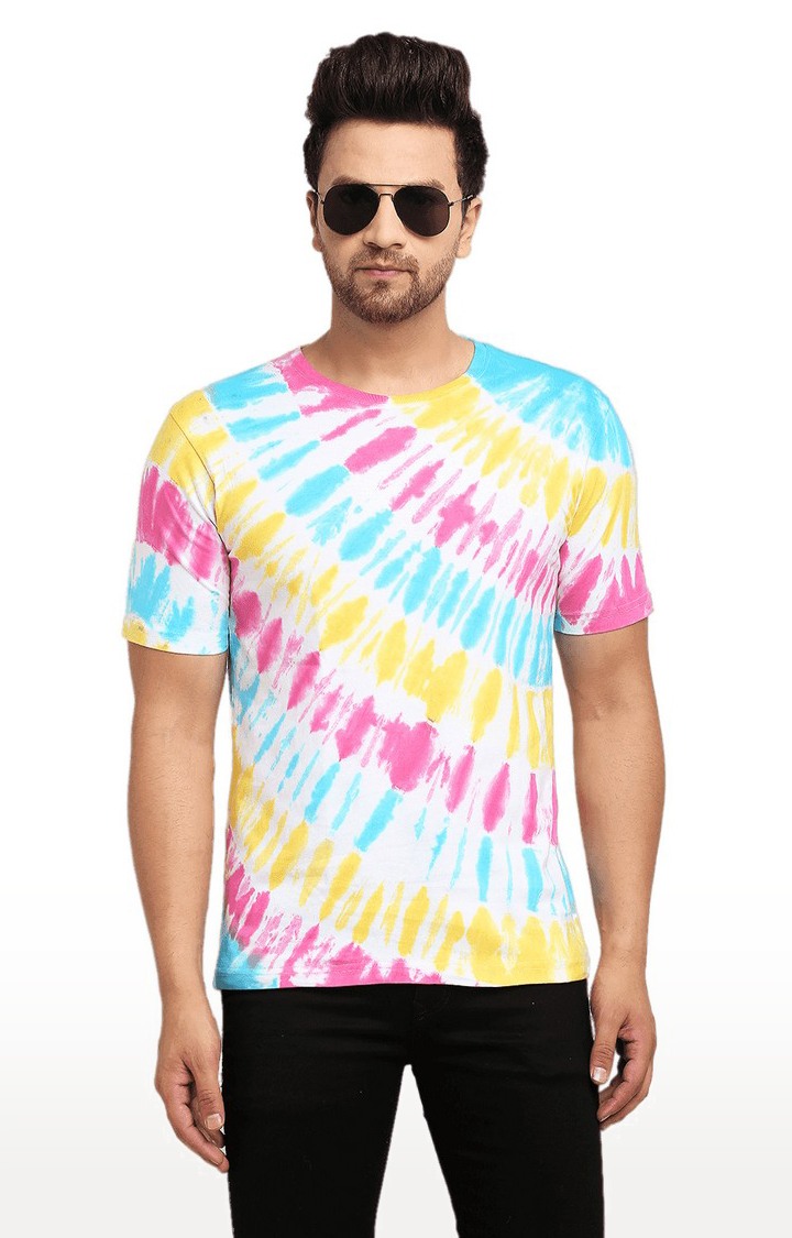 Ennoble | Men Multicoloured Cotton Relaxed Fit  Regular T-shirt 2