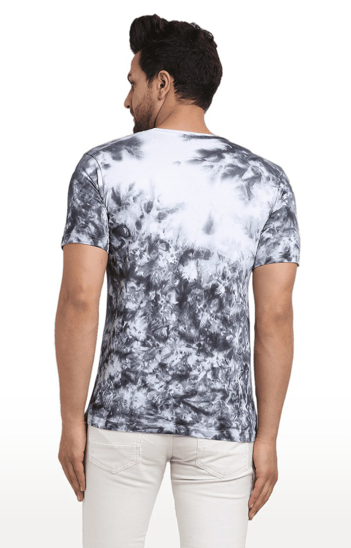 Ennoble | Men Grey Cotton Relaxed Fit  Regular T-shirt 3