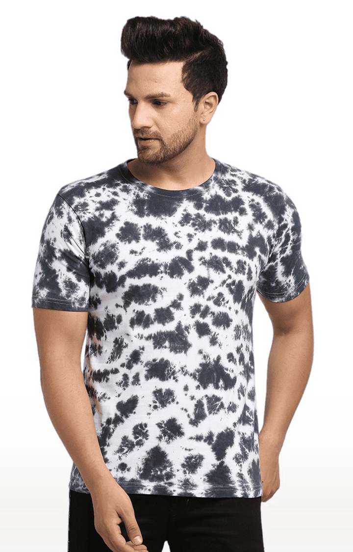 Ennoble | Men Grey Cotton Relaxed Fit  Regular T-shirt 0