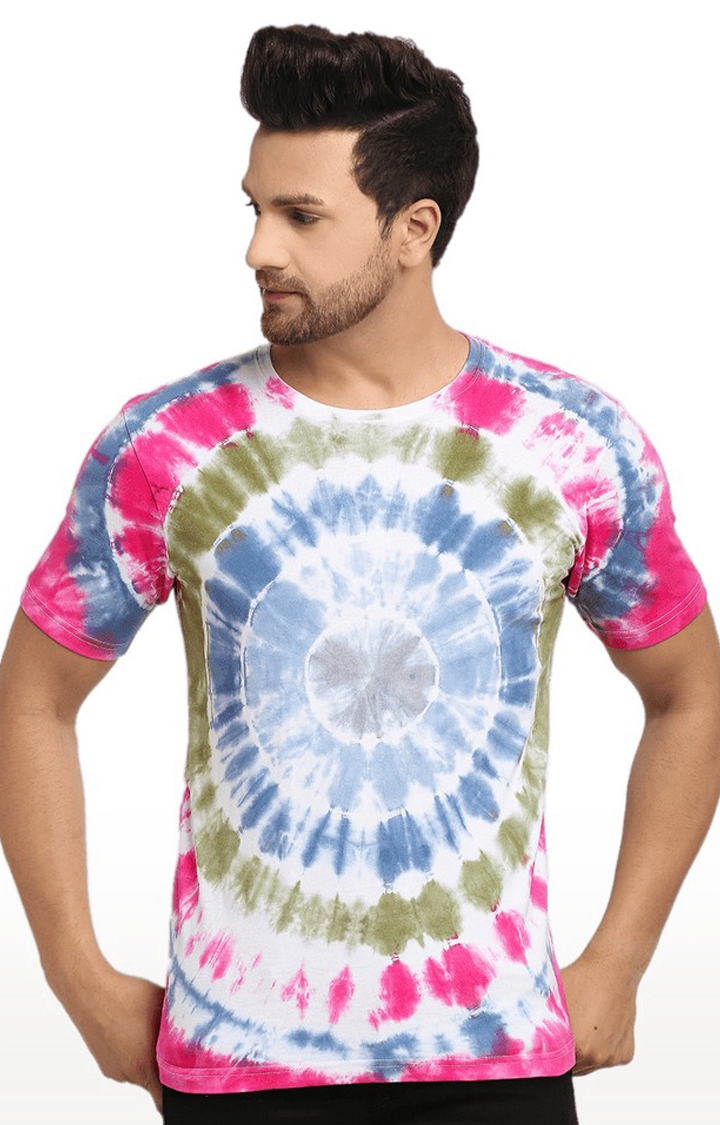 Ennoble | Men Multicoloured Cotton Relaxed Fit  Regular T-shirt