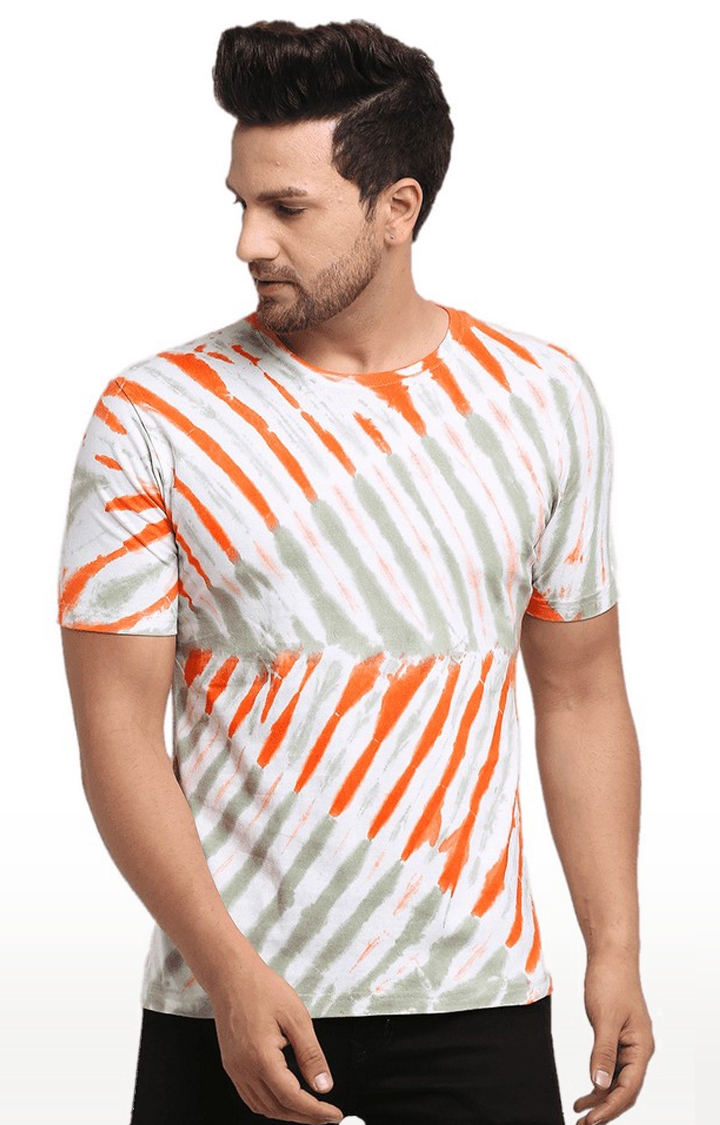 Ennoble | Men Multicoloured Cotton Relaxed Fit  Regular T-shirt
