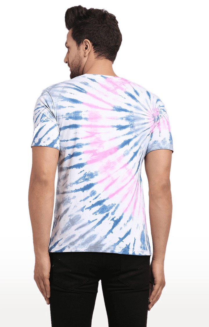 Men Multicoloured Cotton Relaxed Fit  Regular T-shirt