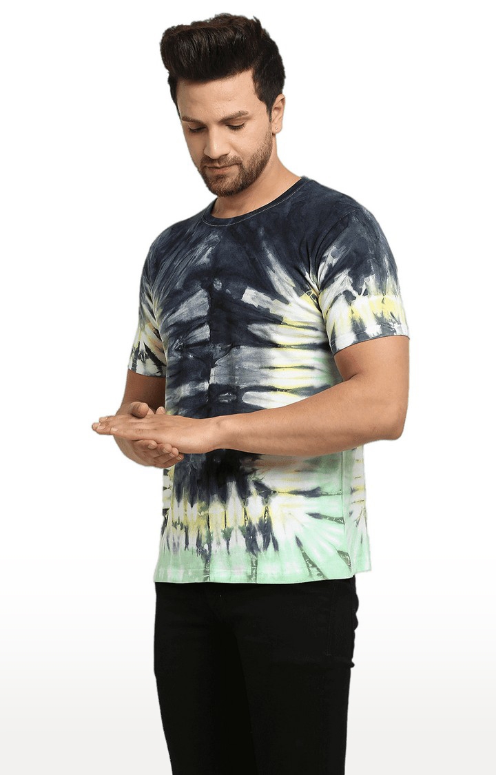 Ennoble | Men Multicoloured Cotton Relaxed Fit  Regular T-shirt 2