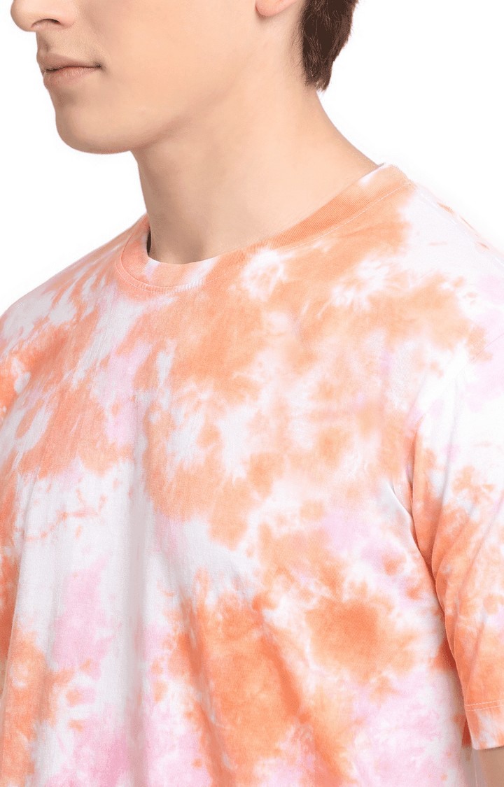 Men Multicoloured Cotton Relaxed Fit  Regular T-shirt