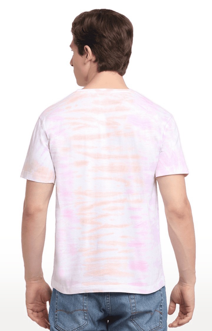 Men Multicoloured Cotton Relaxed Fit  Regular T-shirt