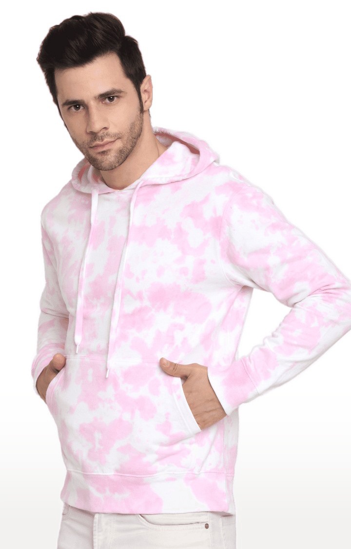 Ennoble | Men Pink Cotton Relaxed Fit Sweatshirt 2