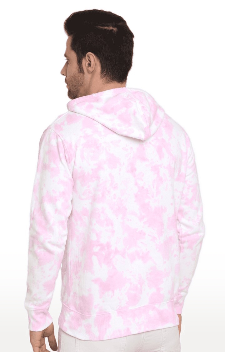 Ennoble | Men Pink Cotton Relaxed Fit Sweatshirt 4