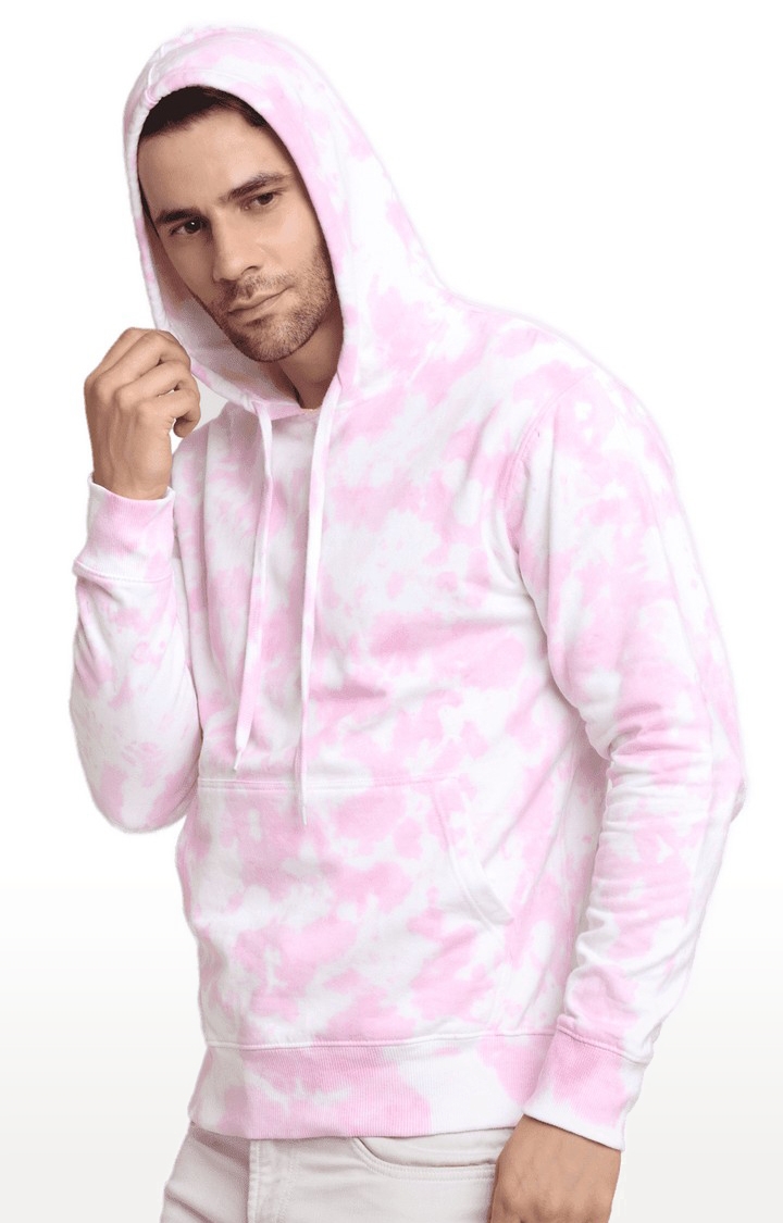 Ennoble | Men Pink Cotton Relaxed Fit Sweatshirt 3