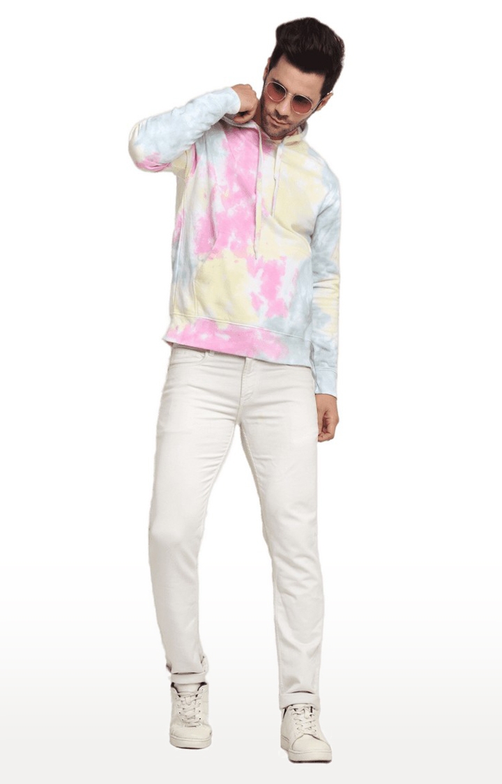 Men Multicoloured Cotton Relaxed Fit Sweatshirt