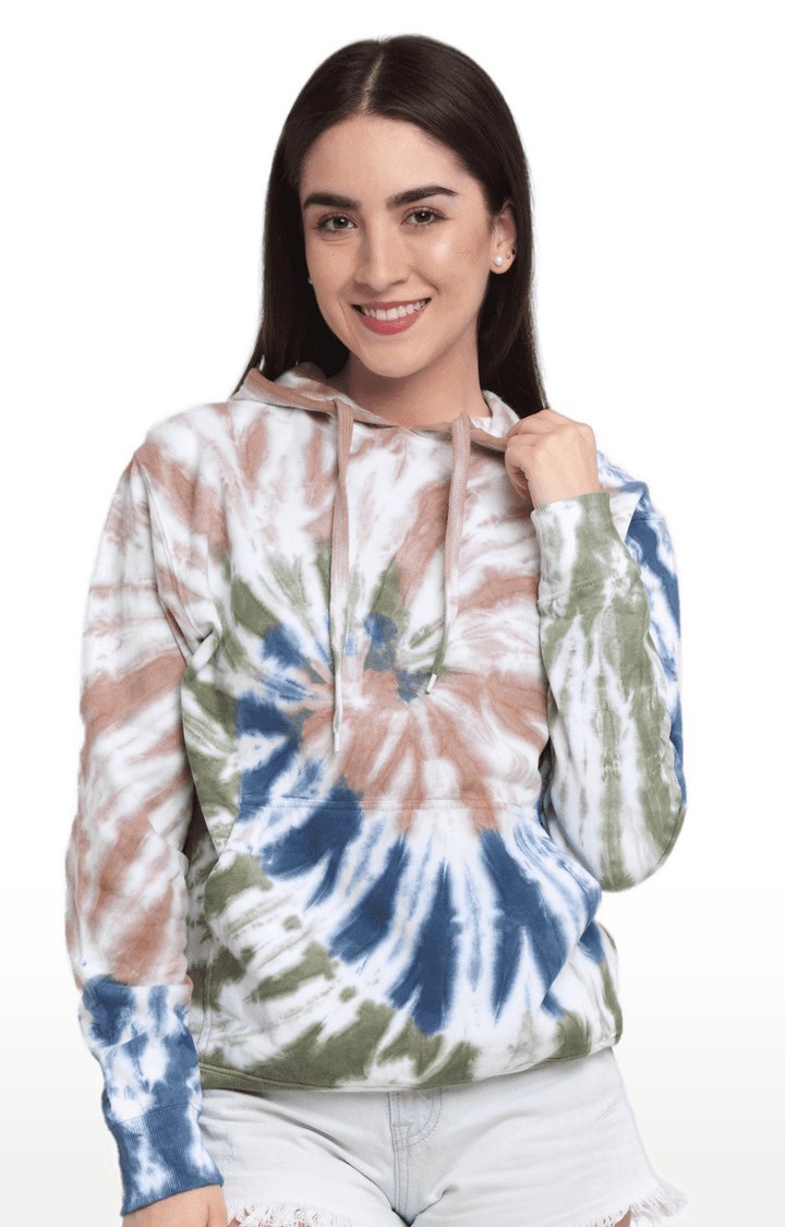 Women Multicoloured Cotton Relaxed Fit Sweatshirt