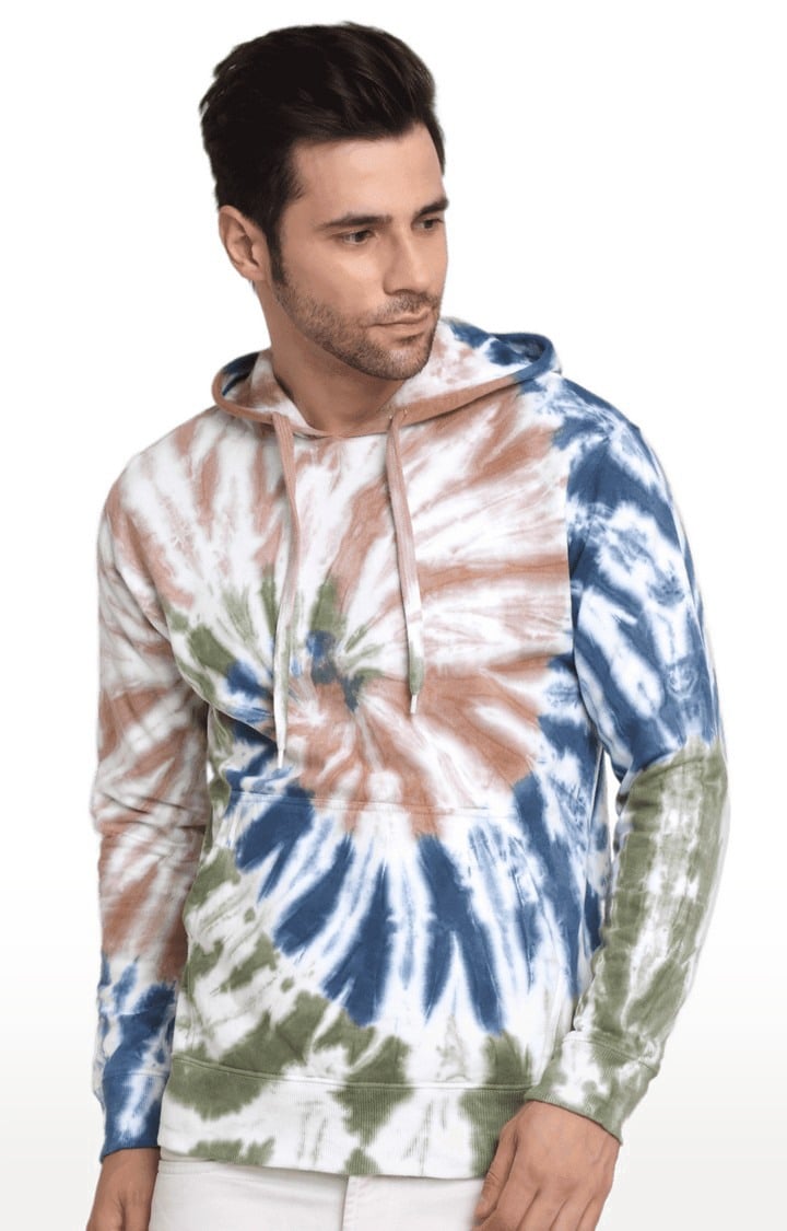 Men Multicoloured Cotton Relaxed Fit Sweatshirt