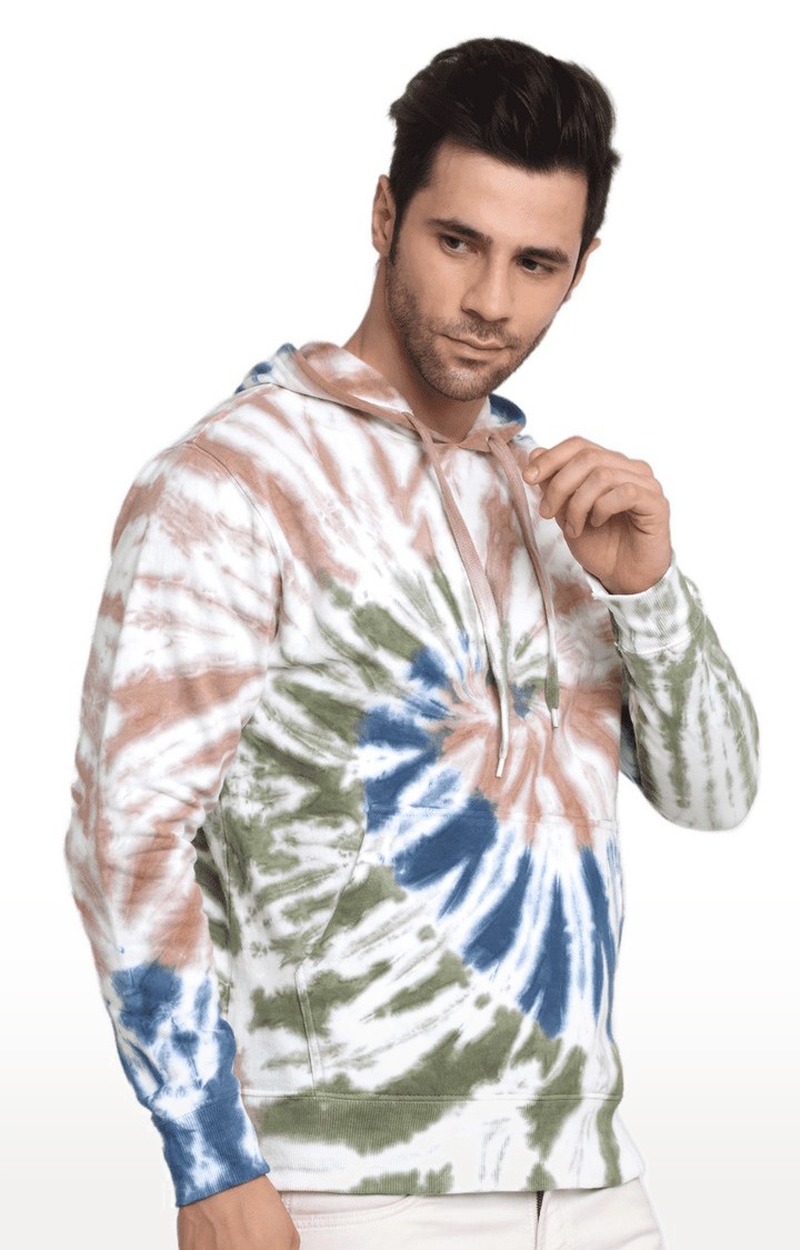 Men Multicoloured Cotton Relaxed Fit Sweatshirt