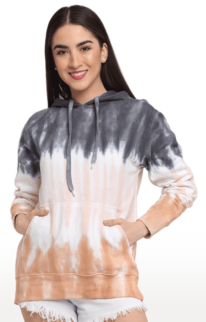 Ennoble | Women Multicoloured Cotton Relaxed Fit Sweatshirt 0