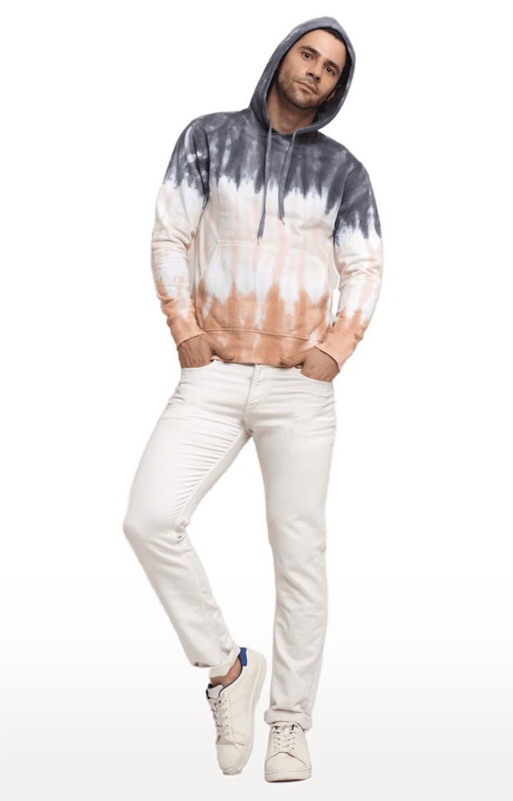 Men Multicoloured Cotton Relaxed Fit Sweatshirt