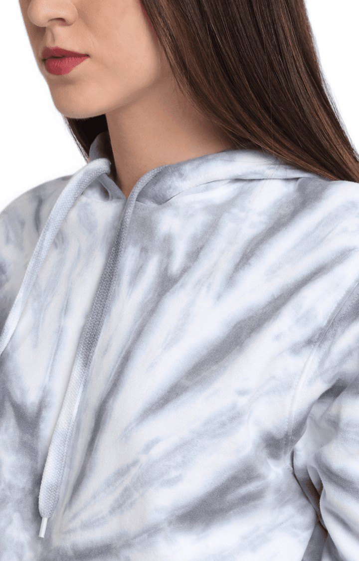 Women Grey Cotton Relaxed Fit Sweatshirt