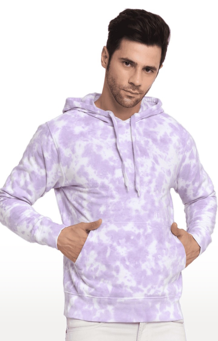 Ennoble | Men Purple Cotton Relaxed Fit Sweatshirt 0