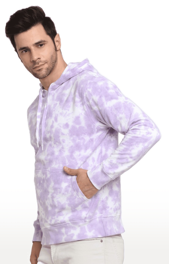 Ennoble | Men Purple Cotton Relaxed Fit Sweatshirt 2