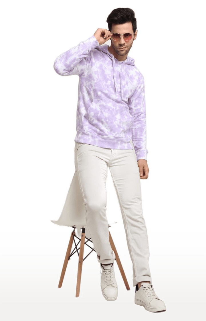 Ennoble | Men Purple Cotton Relaxed Fit Sweatshirt 1