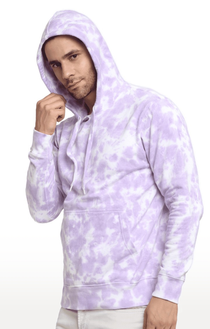 Ennoble | Men Purple Cotton Relaxed Fit Sweatshirt 3