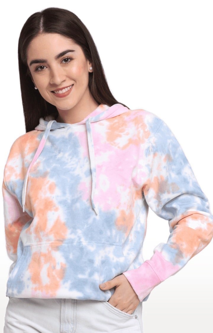 Ennoble | Women Multicoloured Cotton Relaxed Fit Sweatshirt