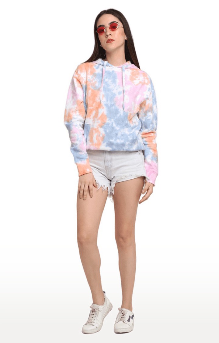 Ennoble | Women Multicoloured Cotton Relaxed Fit Sweatshirt 1