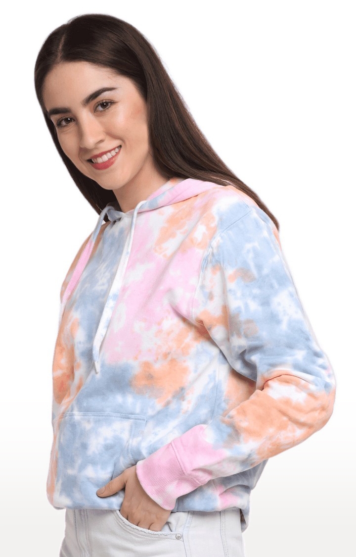 Ennoble | Women Multicoloured Cotton Relaxed Fit Sweatshirt 2
