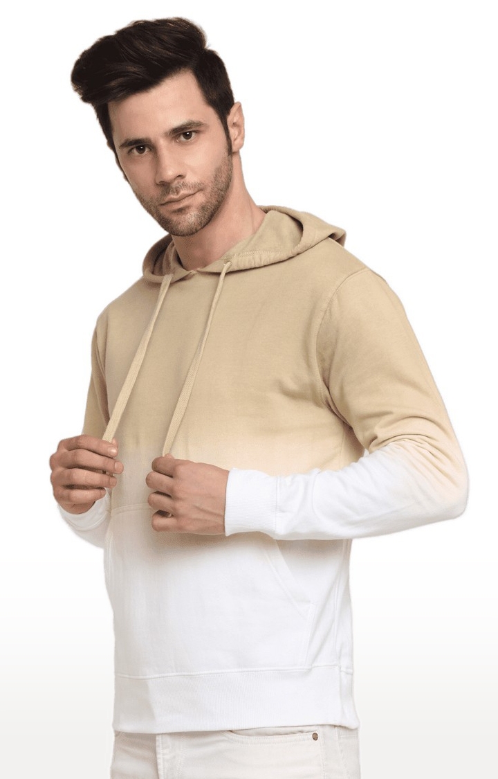 Ennoble | Men Brown and White Cotton Relaxed Fit Sweatshirt 2