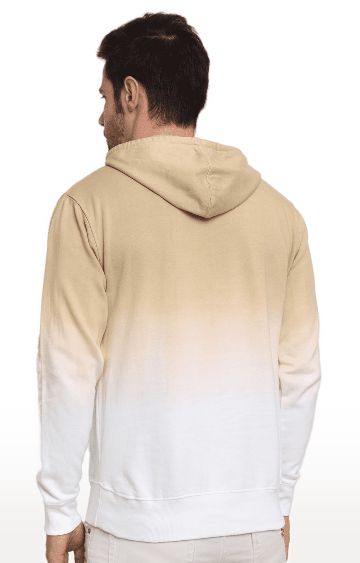 Ennoble | Men Brown and White Cotton Relaxed Fit Sweatshirt 4