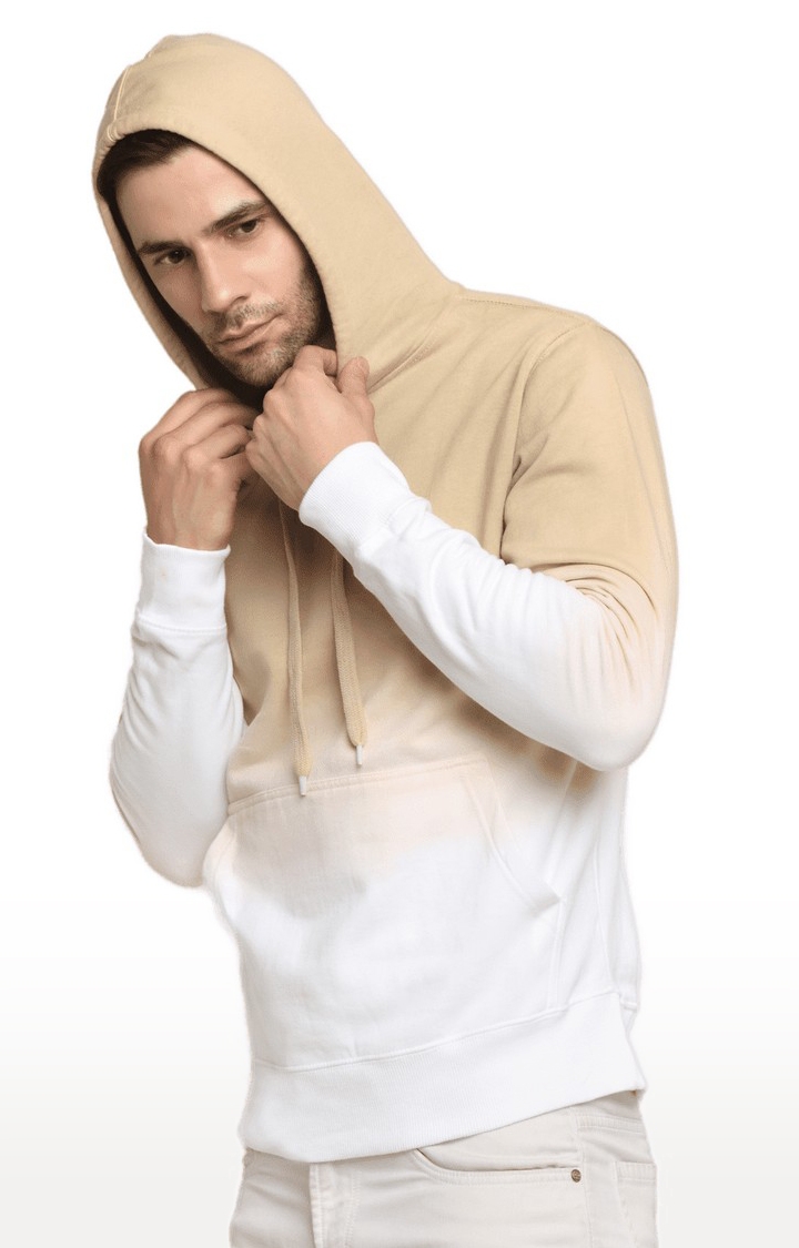 Ennoble | Men Brown and White Cotton Relaxed Fit Sweatshirt 3