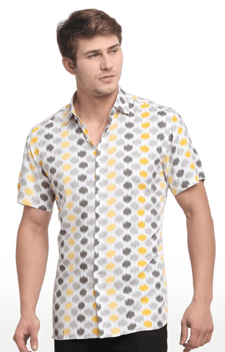 Ennoble | Men Multicoloured Cotton Relaxed Fit Casual Shirt