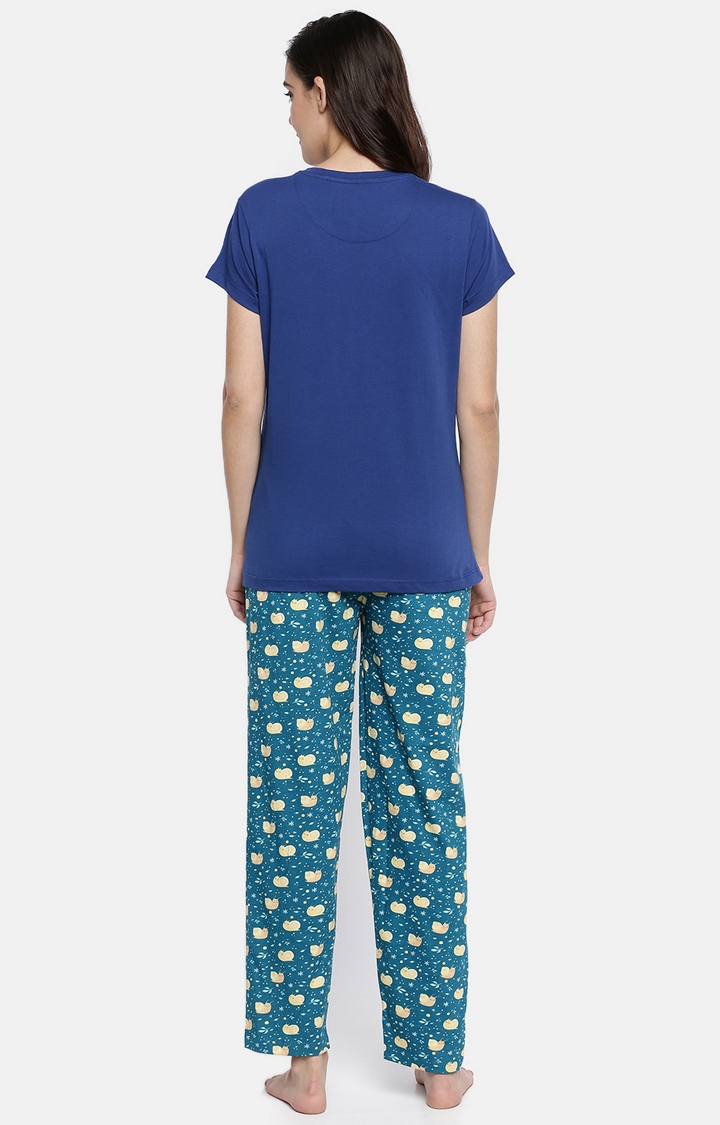 Ellete | Blue Cotton Pyjama Set 2