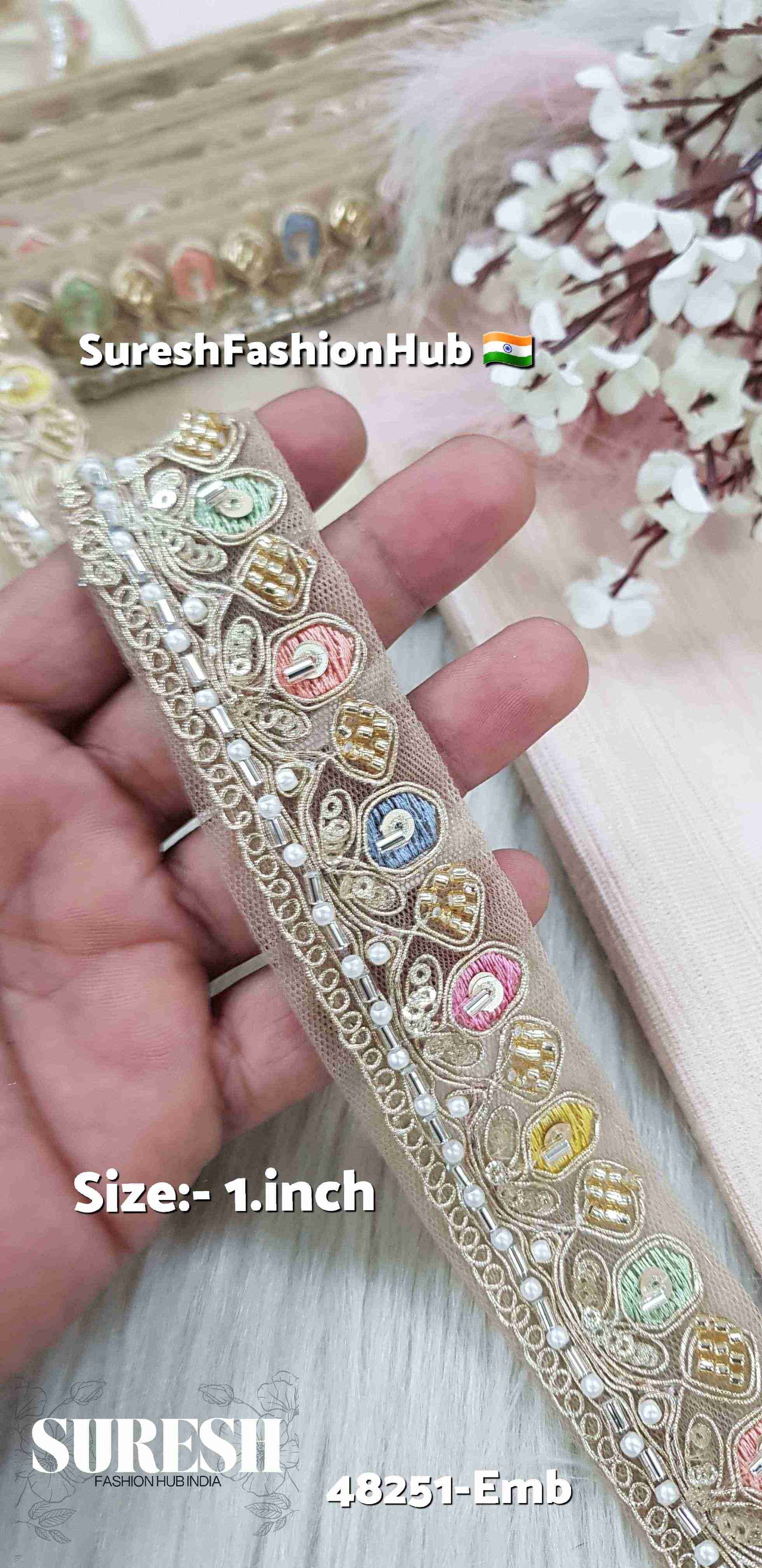 Sunlit Bloom Embroidery Lace