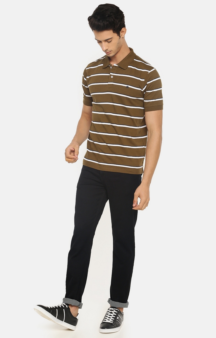 Chennis | Green Striped T-Shirts 1