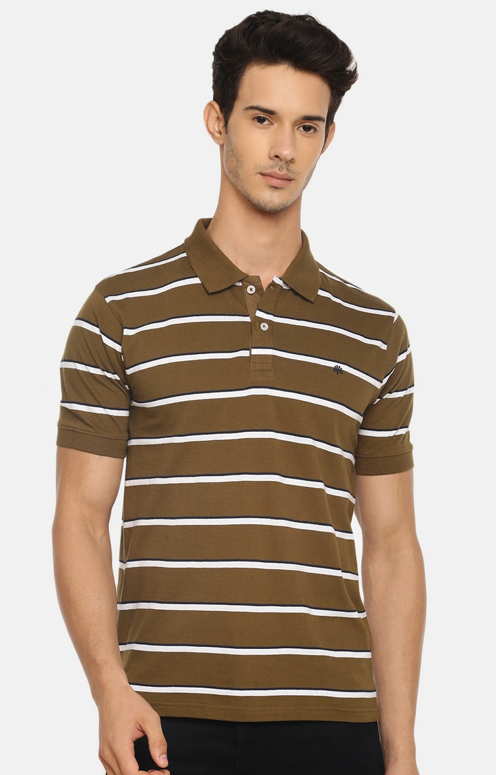 Chennis | Green Striped T-Shirts 0
