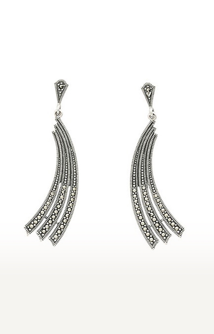 Touch925 | Curvy Layered Silver Dangler