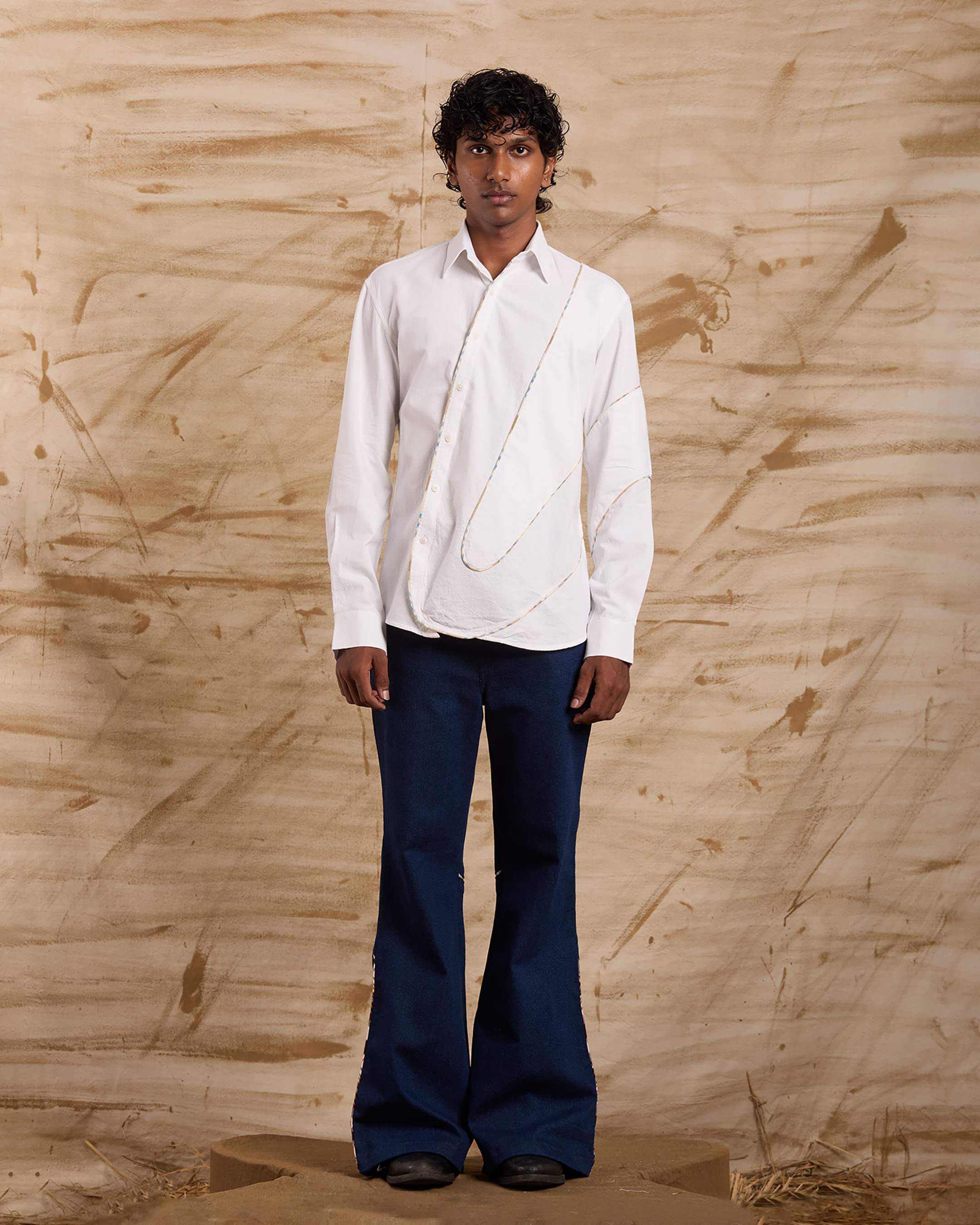 Evergreen Shirt Checks White