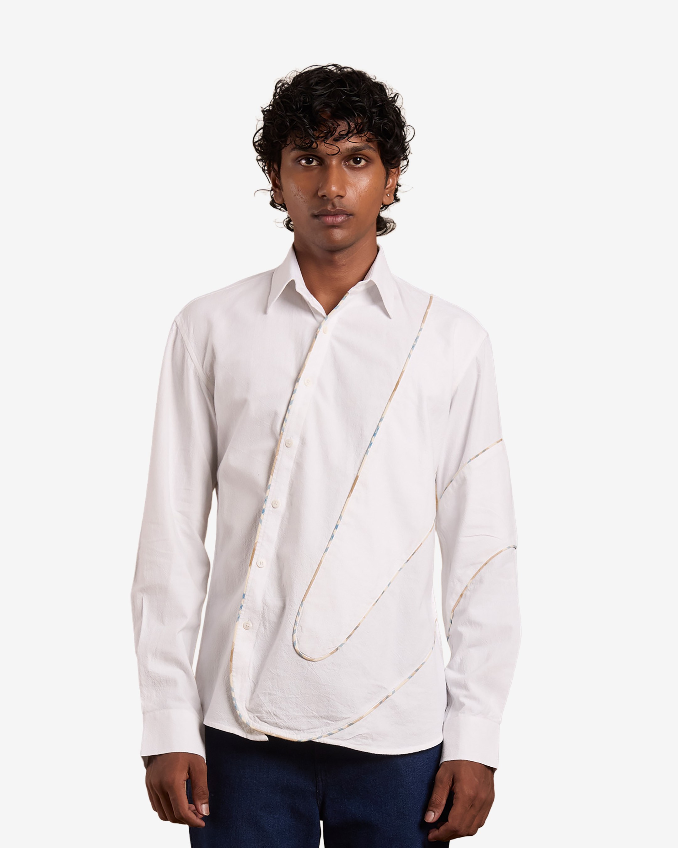Evergreen Shirt Checks White