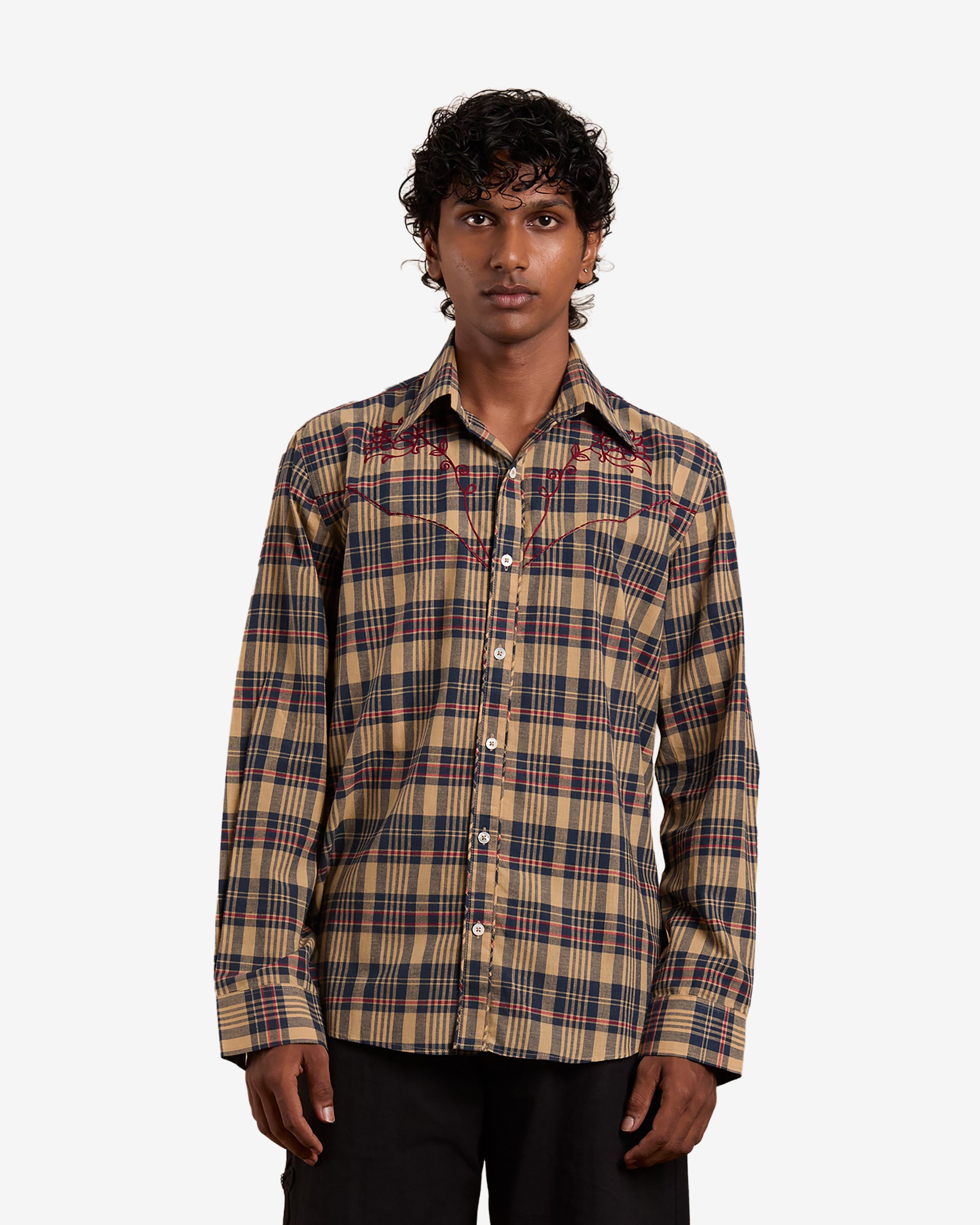 Taalam Roses Embroidered Shirt