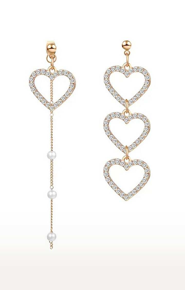 Long heart hotsell earrings