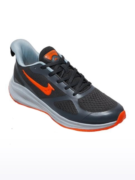 Men's Grey Knit Running Shoes