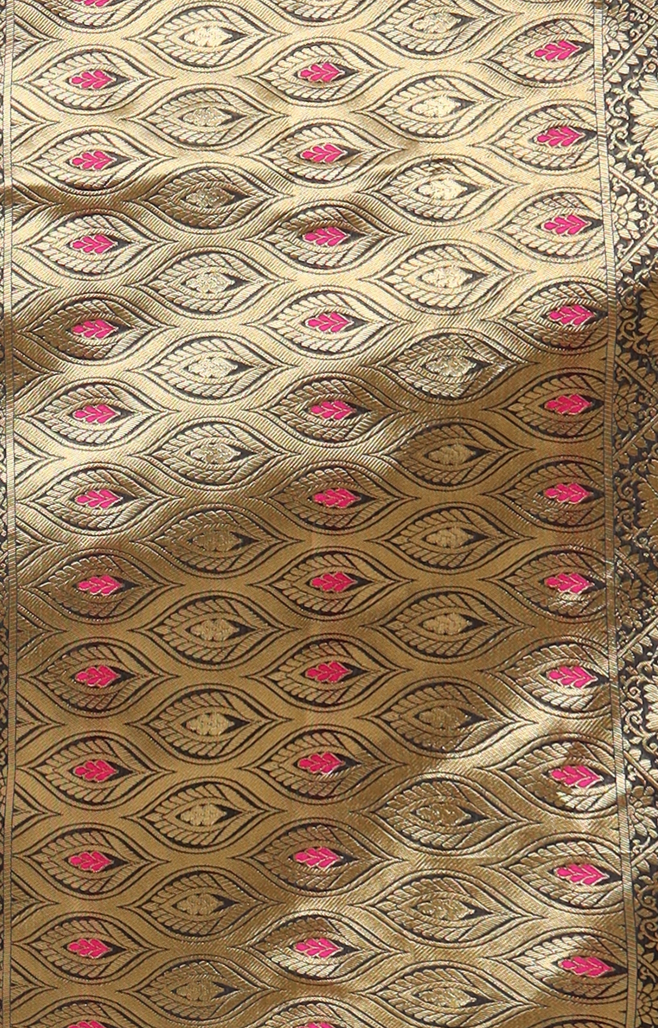 Glemora | Glemora Black Designer Ethnic Wear Silk Blend Banarasi Traditional Saree 5