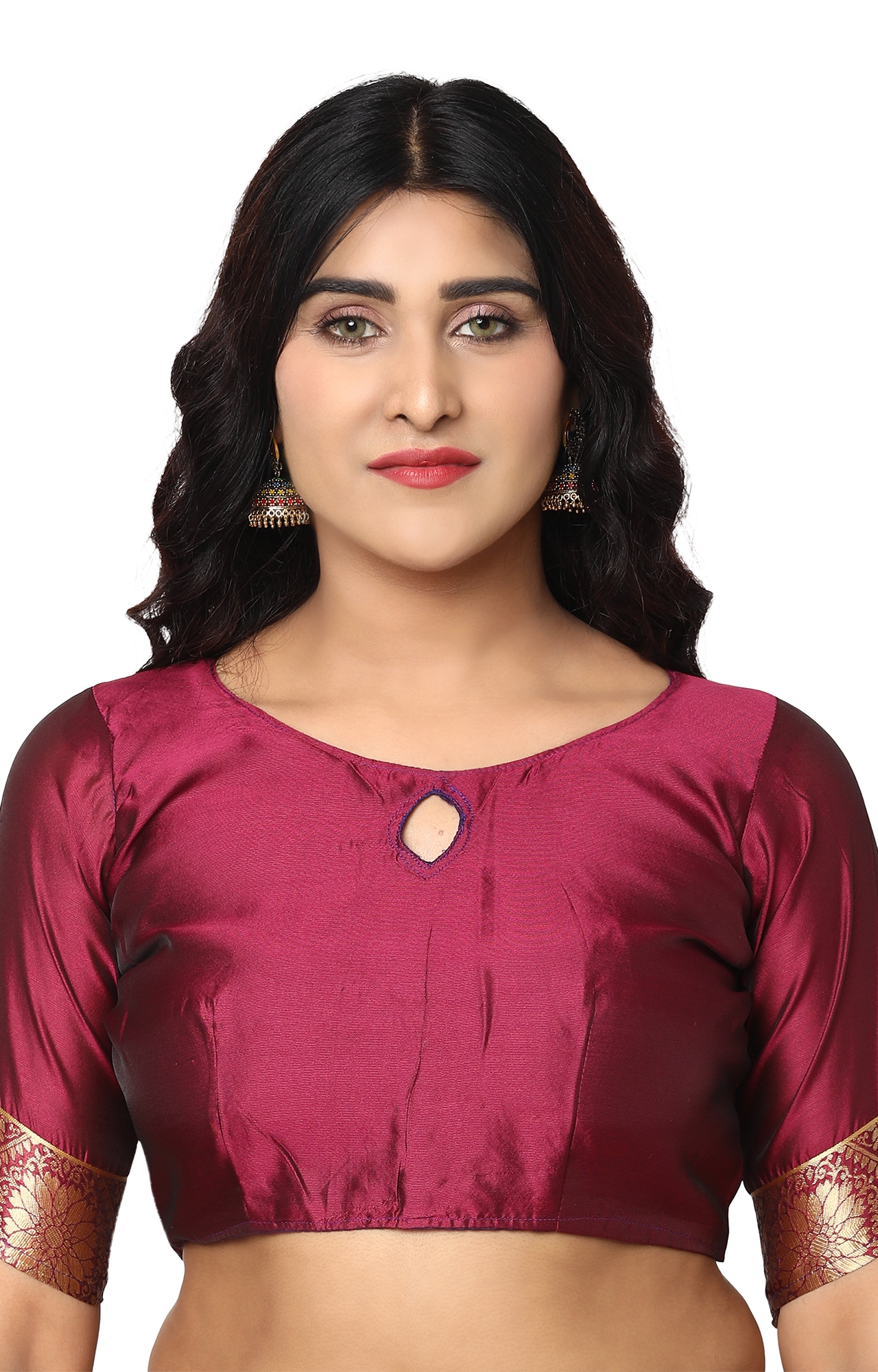 Glemora | Glemora Purple Designer Ethnic Wear Silk Blend Banarasi Traditional Saree 3